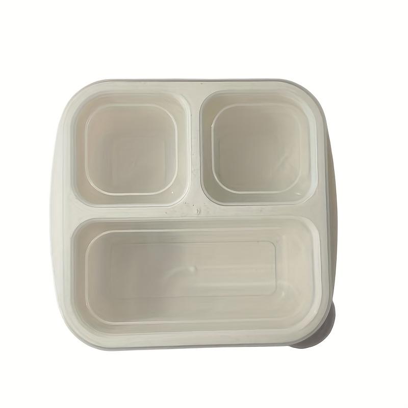 1PC Wheat Straw Grid Snack Lunch Box Snack Box Children s Four Grid Snack Plate Dried Fruit Box Fresh Lunch Box светло-коричневого