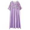 Summer V-neck Dress, Plus-size Long Dress