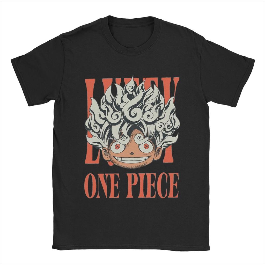 One Piece Luffy Wanted Bounty Nika Gear 5 4th Yonko TShirt Unisex Cotton Tops Funny Crewneck Short Sleeve