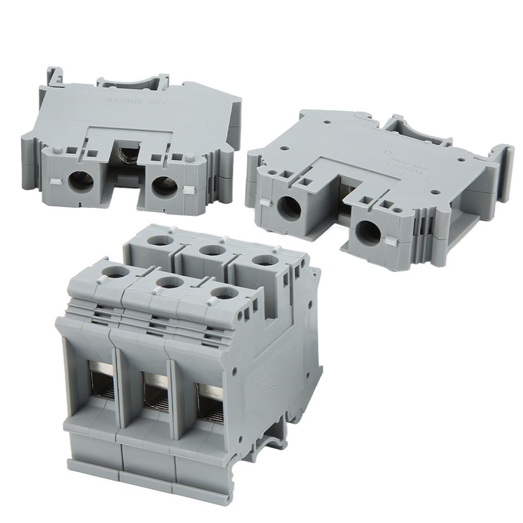20pcs Terminal Block Rail Type 125A 800V Powerful Conductivity Ground Terminals for Electrical Wire