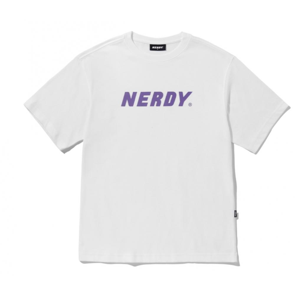 

NERDY Футболка с коротким рукавом с большим логотипом 23SS Фиолетовый