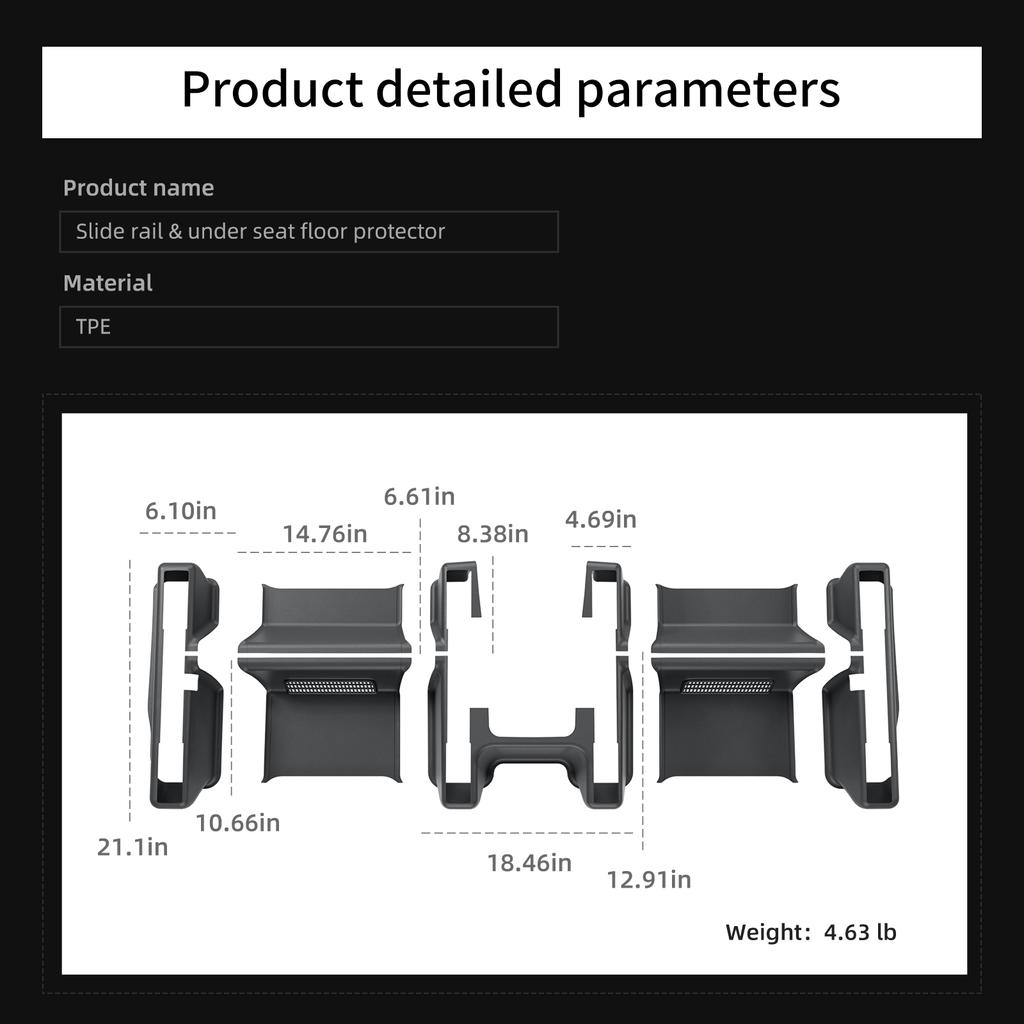 for Tesla Model Y Launch 2025 Juniper Car Under Seat Corner Anti-dirt Protective Pad Anti Kick Pad Accessories