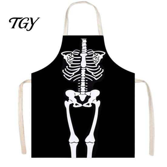 Blood Stain Costume Halloween Butcher Apron with Realistic Stain, Washable Protective Work Apron, Haunted House Decoration Horror Prop for Cosplay