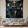 Hecate Greek Goddess Torches Black Dogs Wall Tapestry Night Mythology Art Decor for Living Room Bedroom