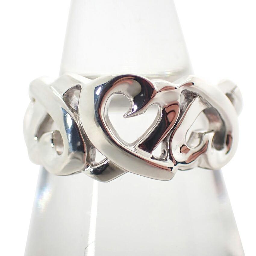 

[Used] TIFFANY 925 Triple Loving Heart Ring / Size 8 / g523-15