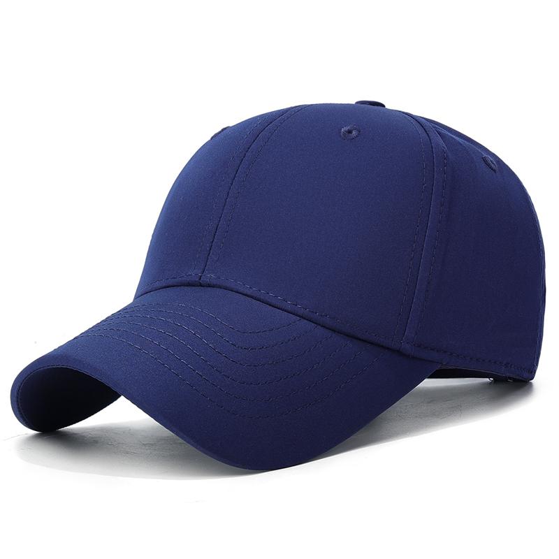 

Spring Summer Solid Color Baseball Cap Men Sun Cap темно-синього кольору