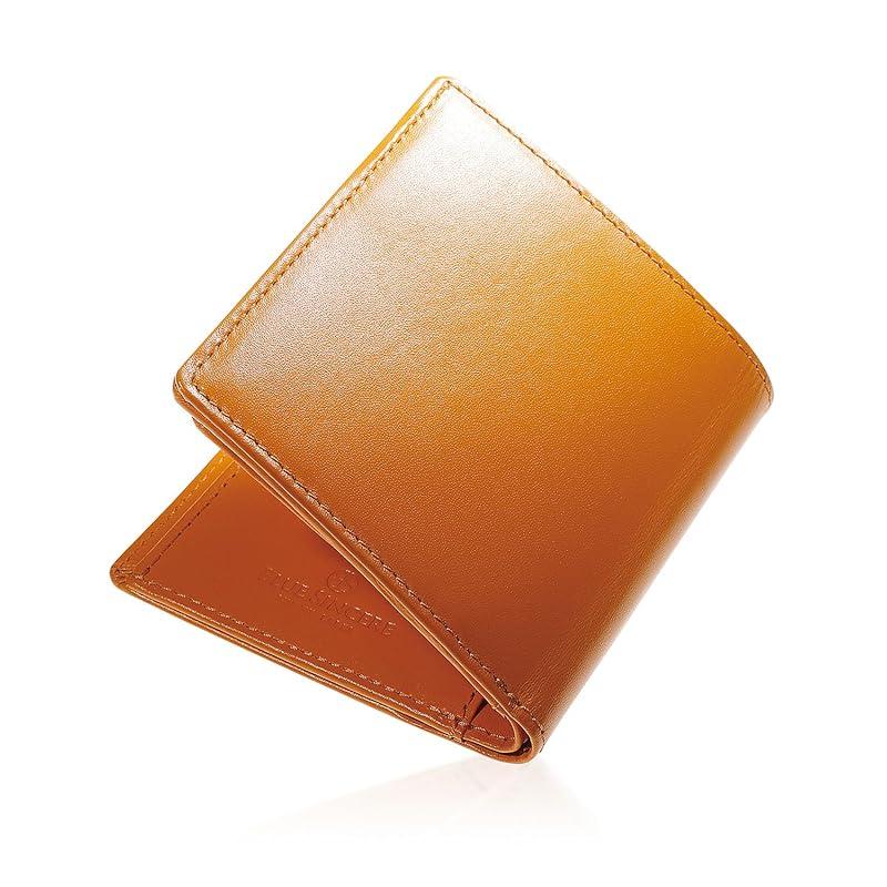 

[BLUE SINCERE] wallet men s bifold wallet genuine leather italian leather wallet small compact slim Thin with gift box / IHW1 (Retro Camel)