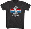 Camiseta de Hombre Shelby Cobra Rayas de Serpiente Cromadas Emblema de Capó de Coche Musculoso Americano