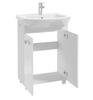 Bathroom cabinet with washbasin 85x60cm, white, standing on legs, Mila