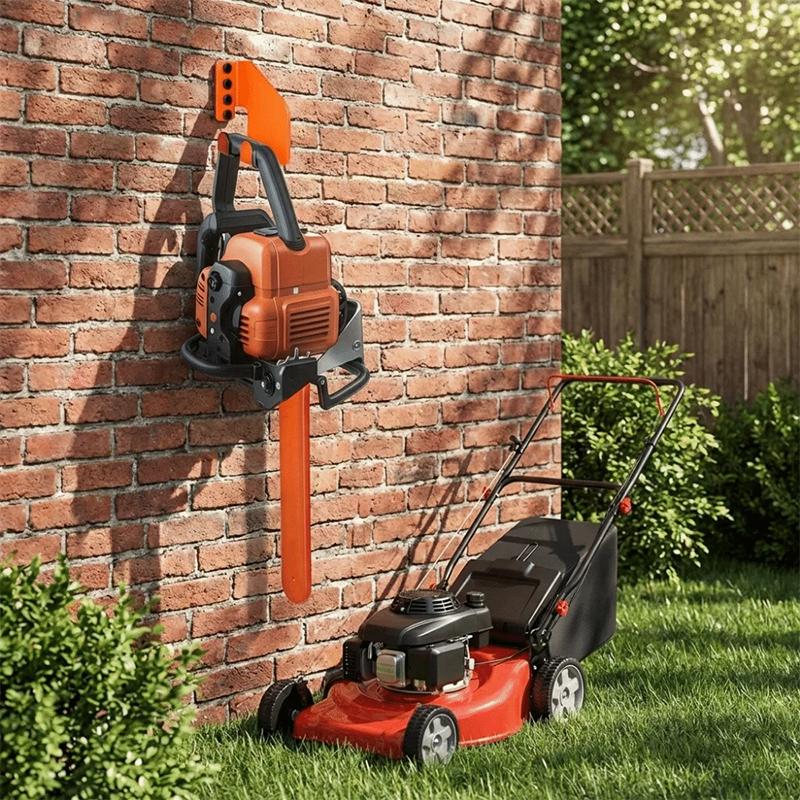 Heavy Duty Iron Chainsaw Hanger Wall Mount Hook Garage Organizer For Power Tool Garden Tool Holder Workshop Shed Storage Bracket