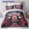Classic MUFC Legends Bedding Quilt Set Quilt Cover Pillowcase Home Decoration Birthday Gift (1 * duvet cover + 2 * pillowcase, without core)