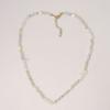 Objet213 Zigzag White Bubble Natural Stone Necklace