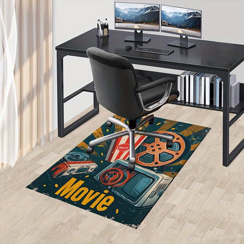 Office Carpet: Vintage Movie Theater Decor Perfect for Sofa Protection Under Chairs