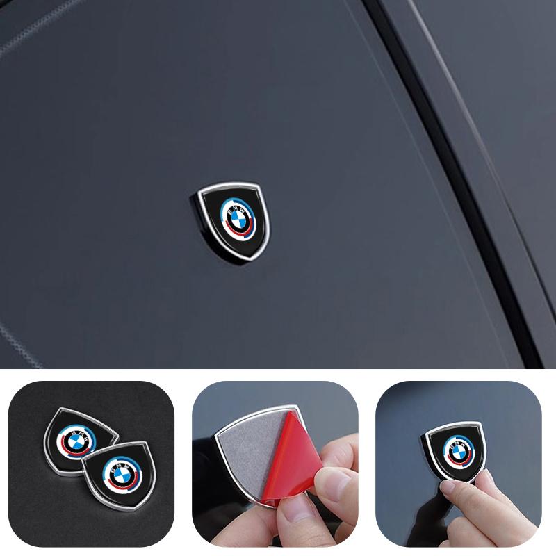 KMLA1 Shield Car Fender Logo Rear Trunk Sticker Decor Accessories For BMW X1 X2 X3 X4 X5 X6 F49 F39 F25 G01 F16 G06 G07 F25 F30