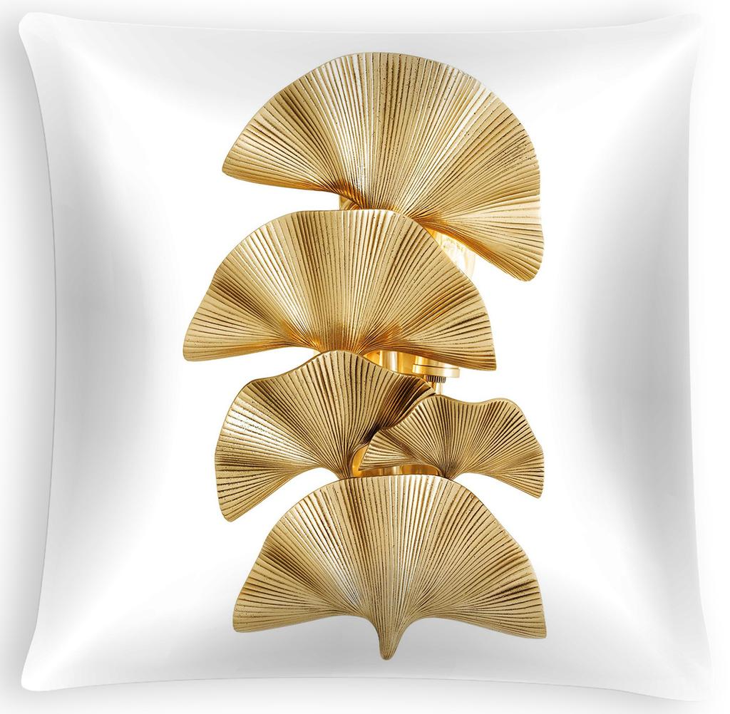 Nordic Ginkgo Leaf Peach Skin Pillow Cover Office Sofa Pillow Cushion Cover