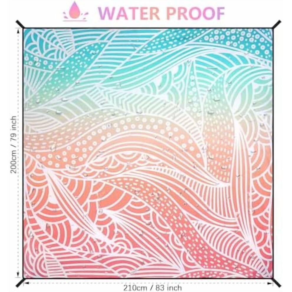 Extra-Large Waterproof Sandproof Beach Blanket (79