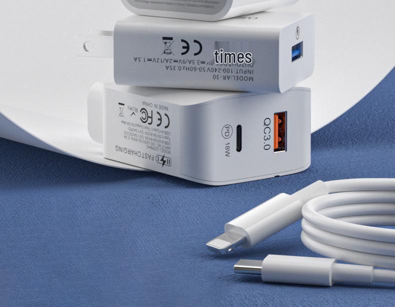 30W Smart USB Charger with Light, Fast 5V3A, Multi-Port EU & US Versions