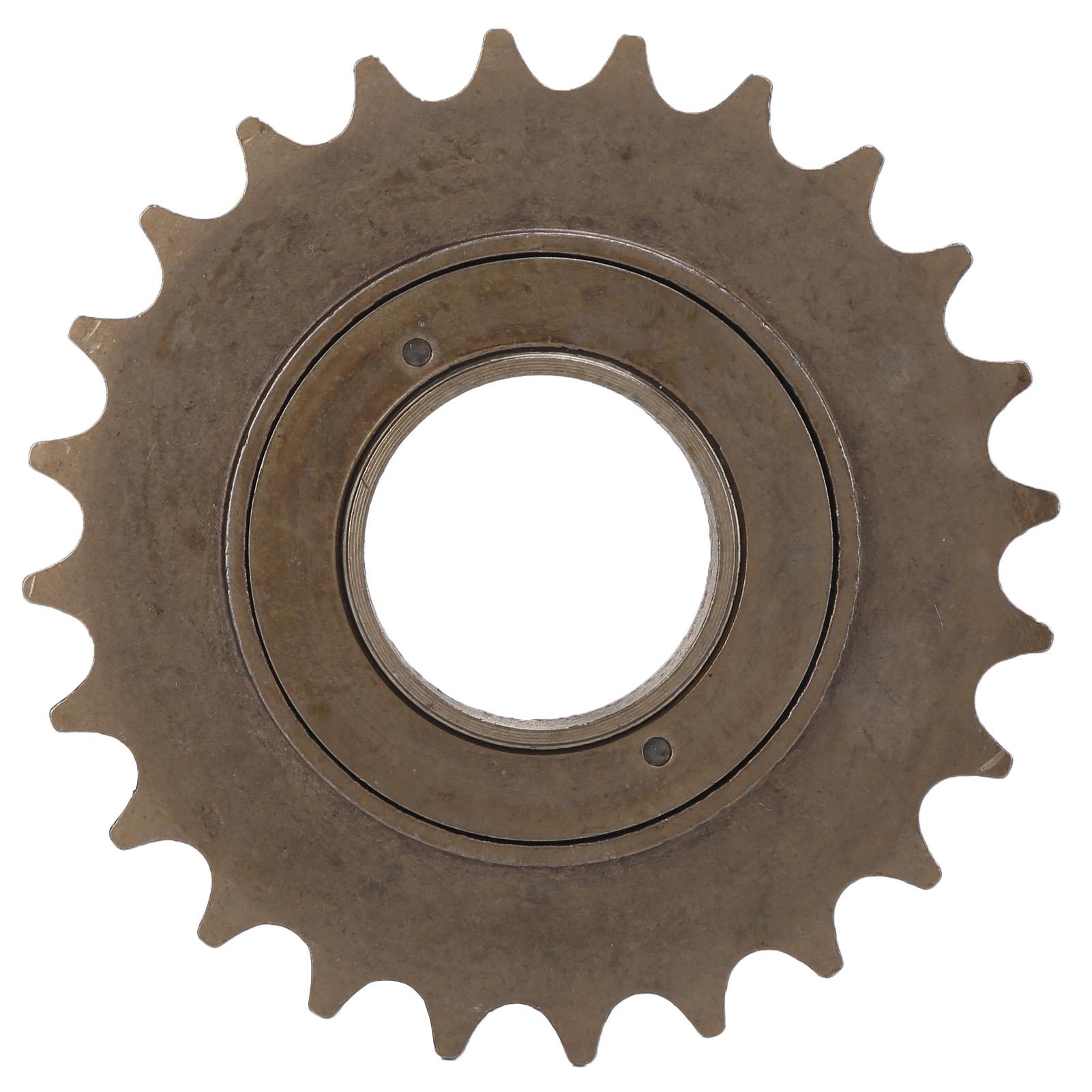Igeteck Bike Freewheel 24T Soft Sound Rotation Convenience Riding Wear Resisting Rust Proof Durable Cycling Accessory