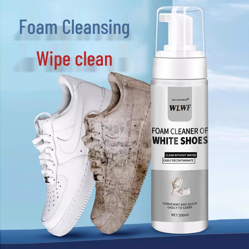 Weißer Sneaker Schaumreiniger & Fleckenentferner - Aufhellende & Polierende Flüssigkeit
