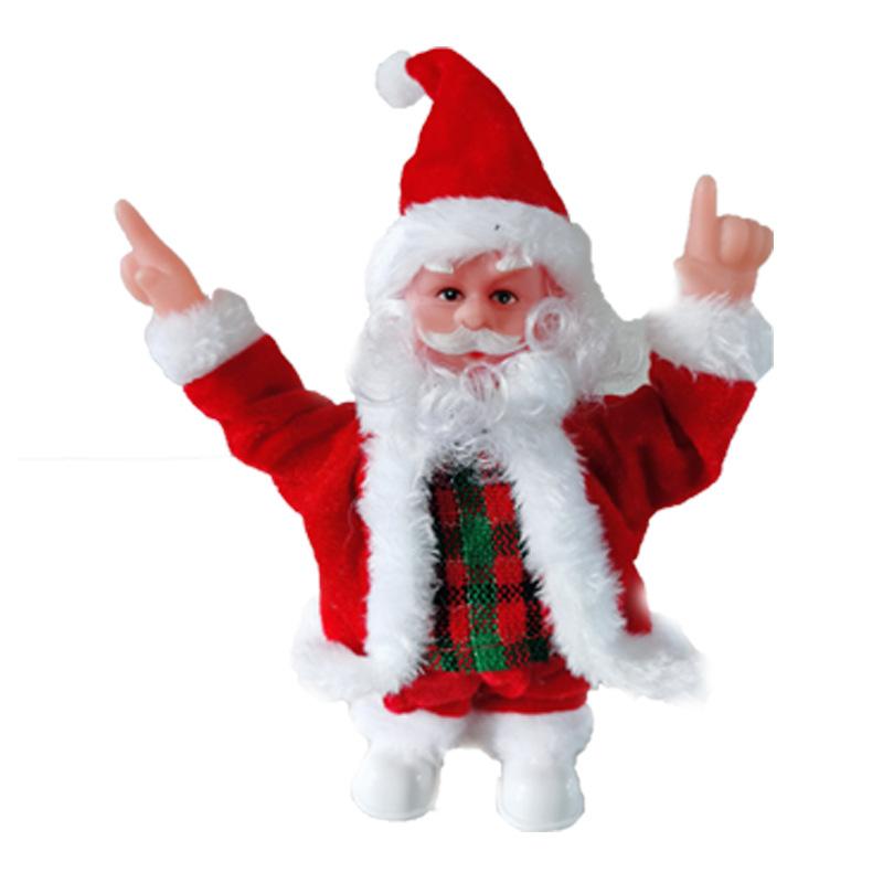 Santa Claus Dancing Music Battery Operated Electric Santa with Light and Music Christmas Decoration Doll Ornaments for Home 2025