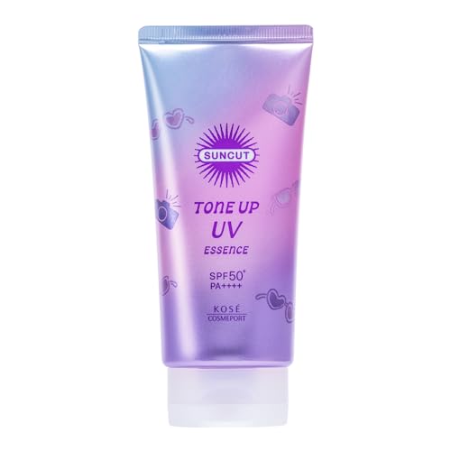 Sunkut Tone Up UV Essence LSF50+ PA++++ resistant Lavendel 80g Gesichts-Körper-Sonnenschutz 70 Schönheits-Serum-Gehalt Make-up-Basis verbessert den Teint blockiert Staub