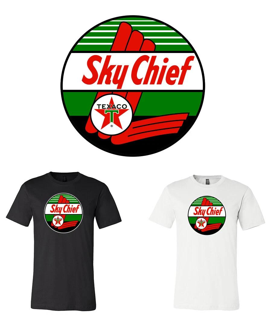 

Texaco Sky chief Oil Gas logo shirt S-6XL Tracking!! 2XL