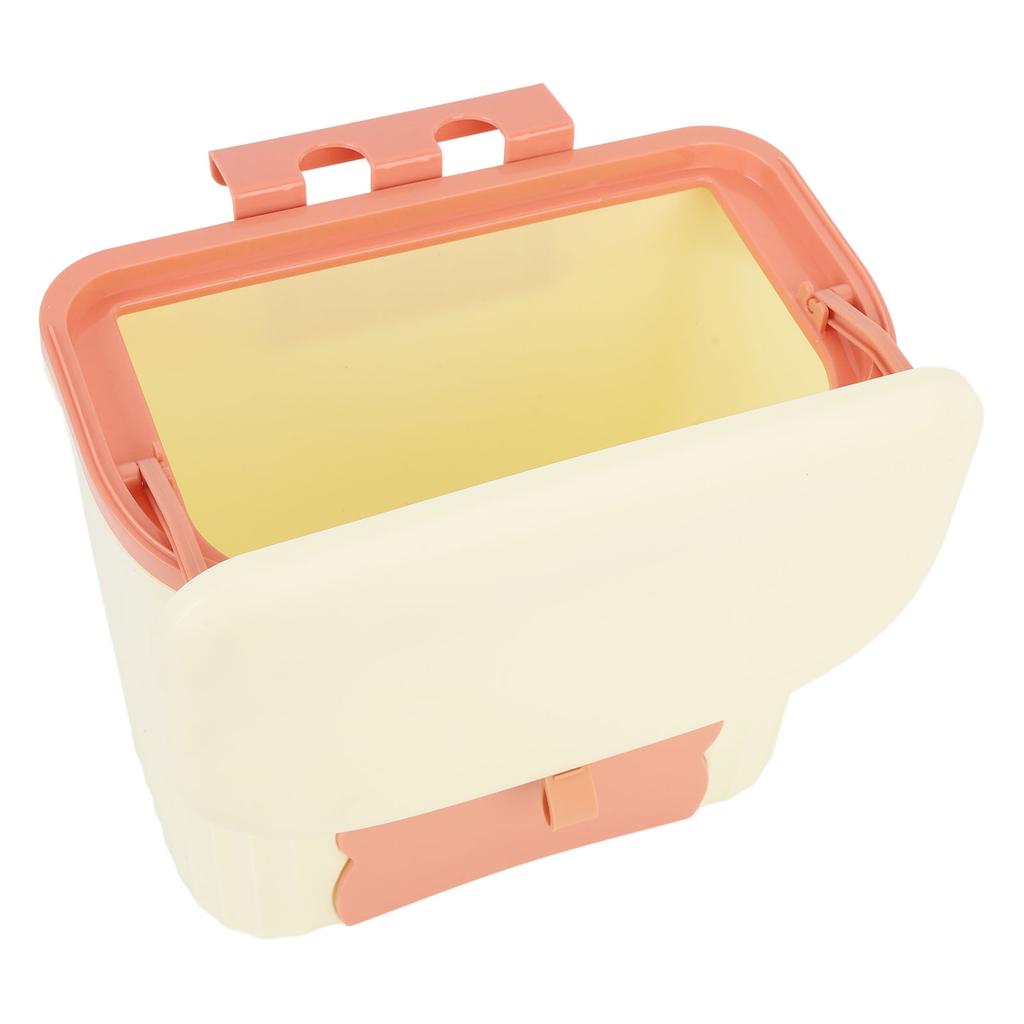 Under Sink Trash Can Large Capacity Wall Mountable Space Saving Hanging Garbage Bin with Lid for Kit