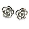 Les Trésors De Lily [J4043] - Silver 'Flora' Designer Earrings