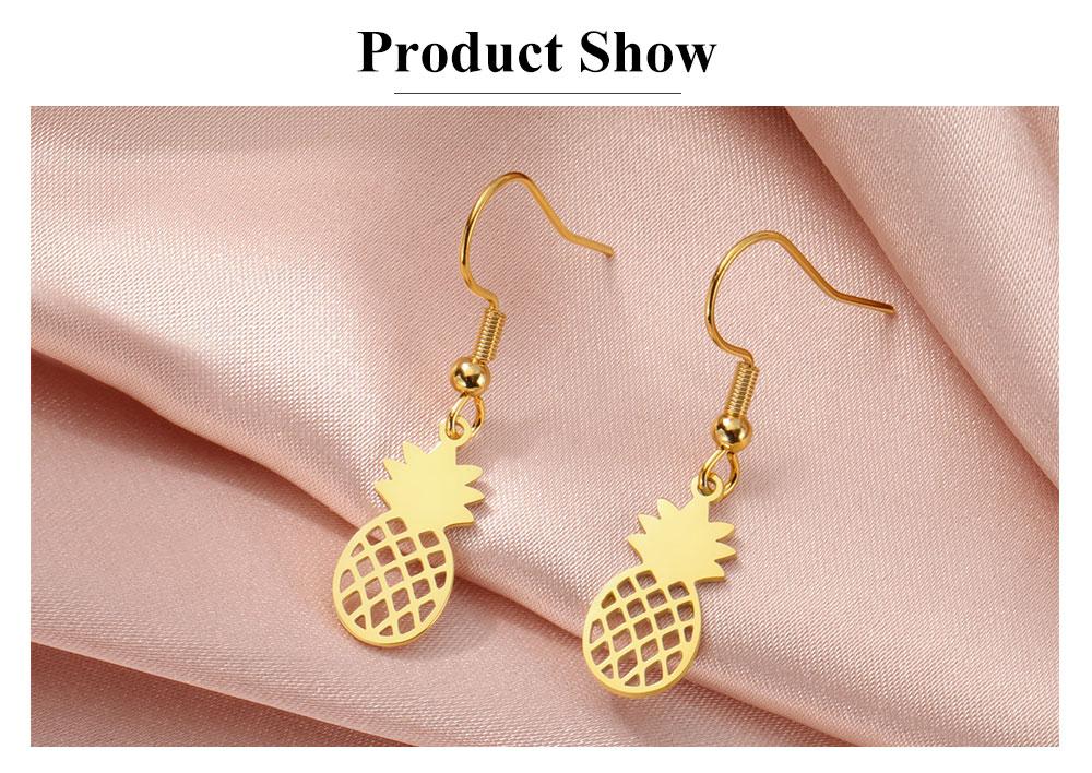 Cazador Cute Pineapple Stud Earrings for Women Stainless Steel Dangle Earrings 2026 Trend Jewelry Party Birthday Gift New