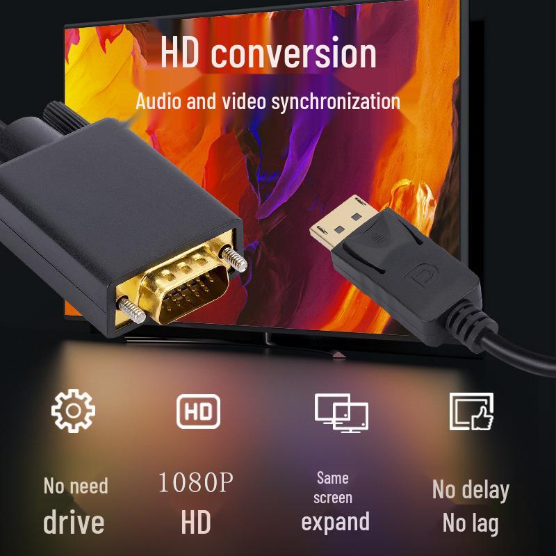 1.8m DisplayPort to VGA Adapter Cable - DP to VGA Monitor Converter