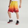 Nike x NBA Collaborative Dri-Fit Colorblock Graphic Print Drawstring Shorts Men bottoms Red DX6335-600