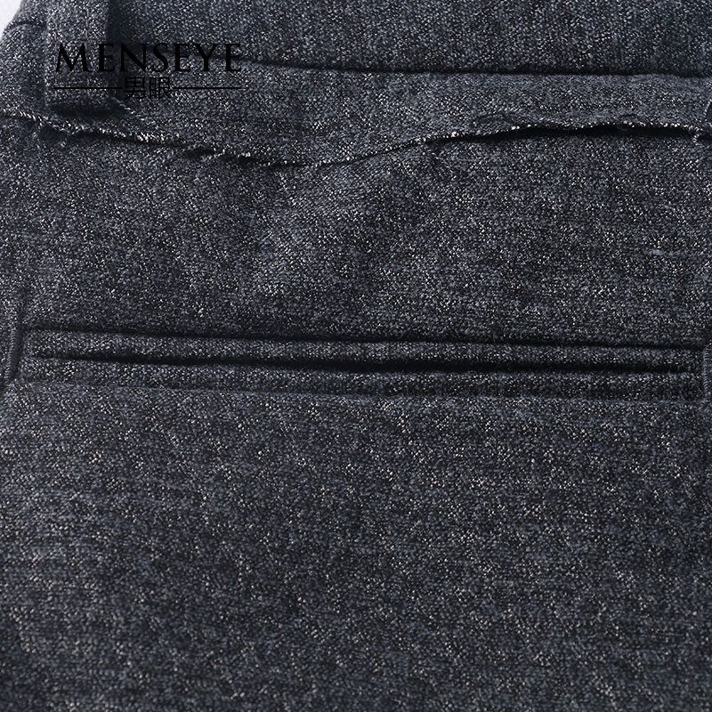Menseye Menseye Dark Gray Casual Pants with Dark Lines