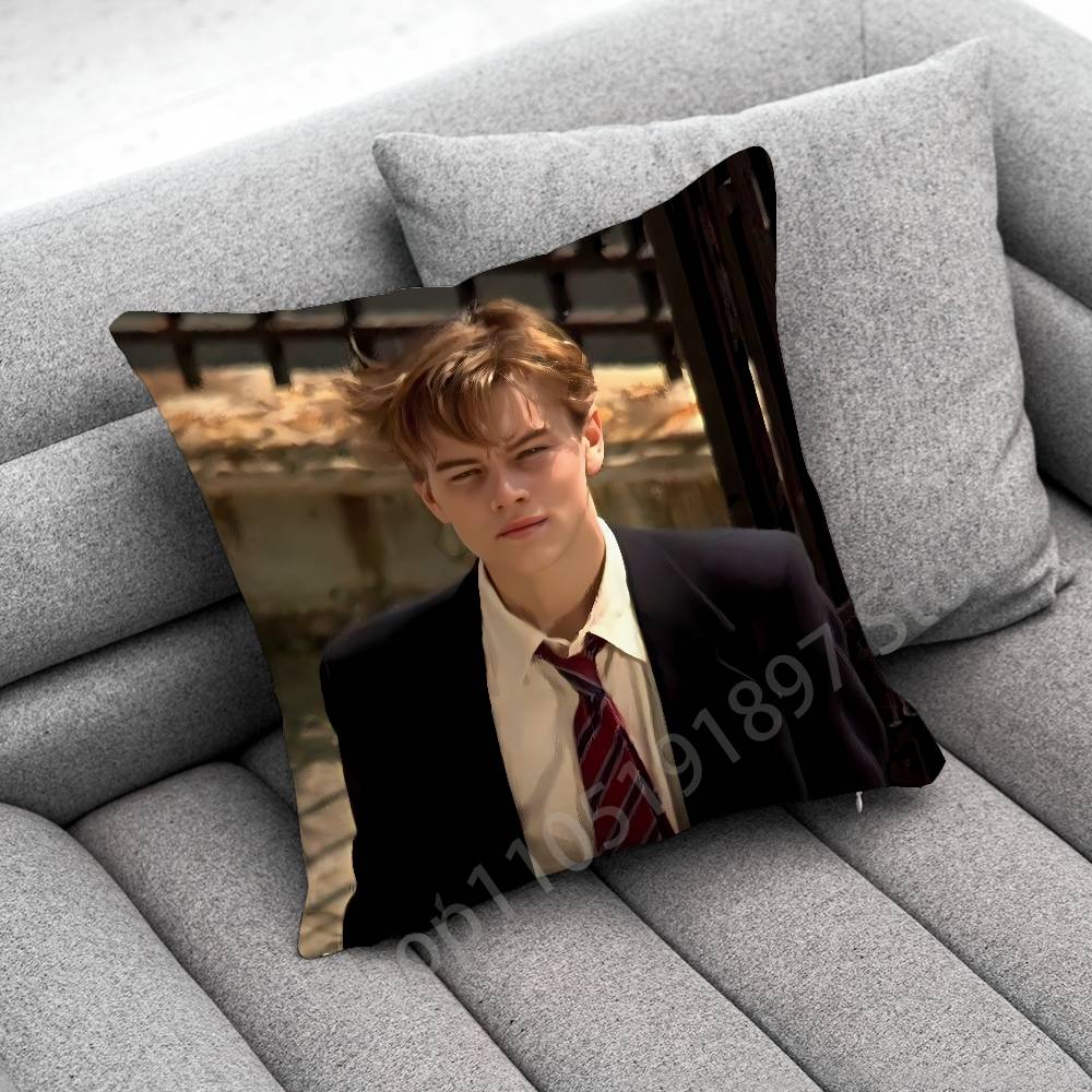 L-Leonardo D-DiCaprio Throw Pillow Case For 30x30cm 40x40cm 45x45cm 50x50cm 55x55cm Square Sofa Pillowcase Shell