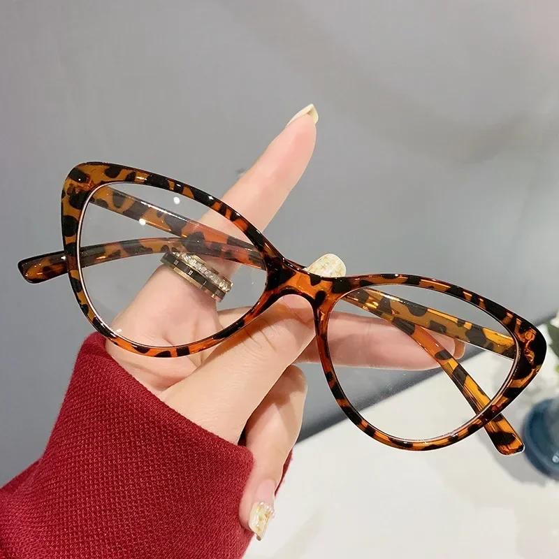 Vintage Cat Eye Frame Myopia Glasses Unisex Classic Transparent Near Sight Eyewear Luxury Brand Minus Diopter Eyeglasses