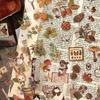 20sheets Retro Sticker Book Nature Aesthetic Botanical Decor Stickers  Journal