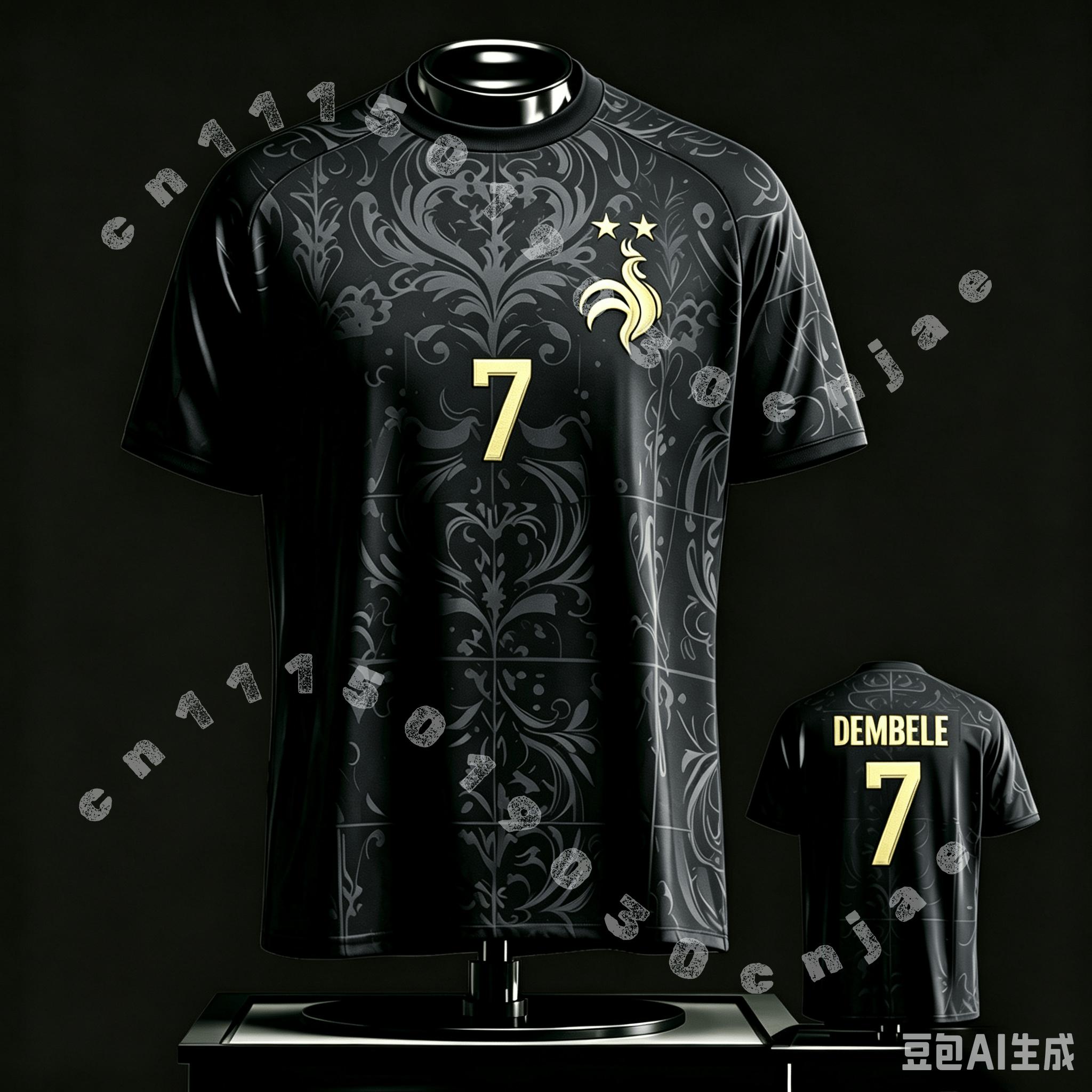 2026 Frankreich Fan Edition Trikot_T-Shirt_ Mbappé #10, Dembélé #7 — Kinder, Erwachsene, Herren, Damen, Sport & Freizeit Oberteile Sport T-Shirt XXS