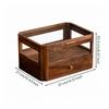 Versatile Wooden Desktop Storage Organizer Multifunctional