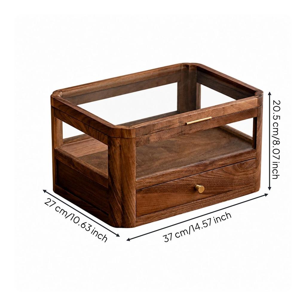 Versatile Wooden Desktop Storage Organizer Multifunctional