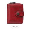 Women Retro Hollow Out Short Wallet Multi-Card Zipper Purse Clutch High Quality Multi Slot Card Wallet And Coin Purse Fashion Buckle Handbag
