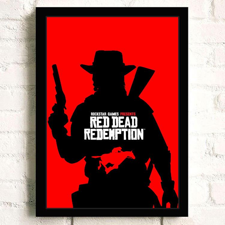 Game TV Red Dead Redemption 2 Posters and Printed Character Wall Art Pictures Living Room Oil Painting