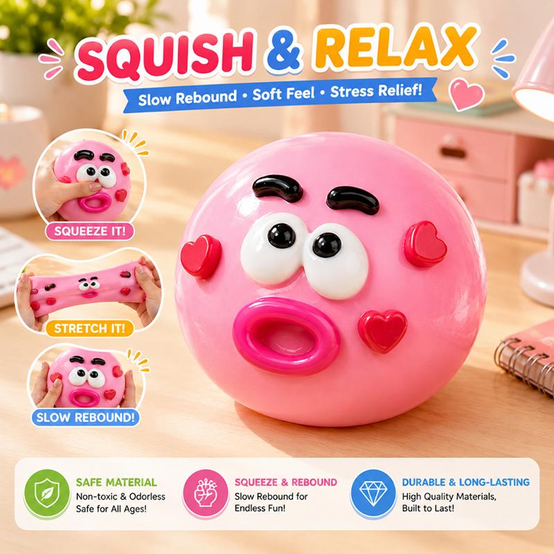 Hundef face swap Stressbälle Entlastung Schreibtischzubehör Für Kinder Erwachsene Hundeförmige Gesichtswechselnde Stressabbau Spielzeuge Stressabbau Ball