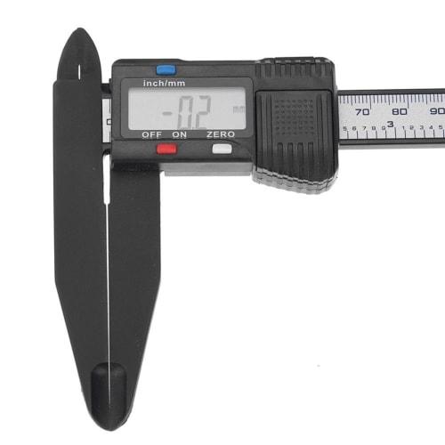 150mm 6 inch LCD Digital Ruler Electronic Carbon Fiber Caliper Gauge Micrometer Industrial Automotive Measuring Tool Actual