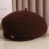 French retro styling wool beret female autumn and winter temperament celebrity versatile face little painter hat top hat