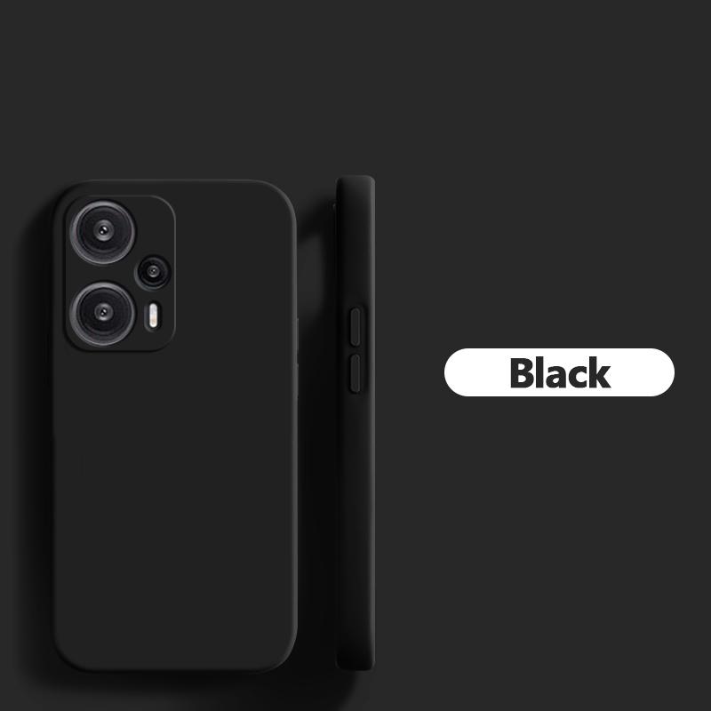 

Для Poco F5 PocoF5 Pro Чехол Роскошный квадратный жидкий силиконовый чехол для телефона Xiaomi Poco F5 F 5 F5Pro PocoF5 Pro Противоударный мягкий чехол For Poco F5 чёрный