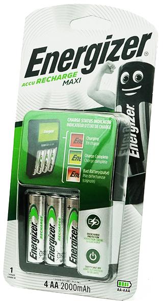 Ładowarka Energizer Maxi+4X Akumulatorki Aa 2000Ma