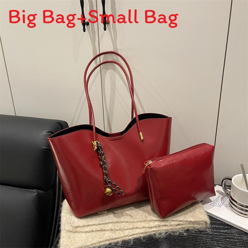 Retro Minimalist Single Shoulder Bag For Women With Large Capacity And Magnetic Closure For Daily Use
