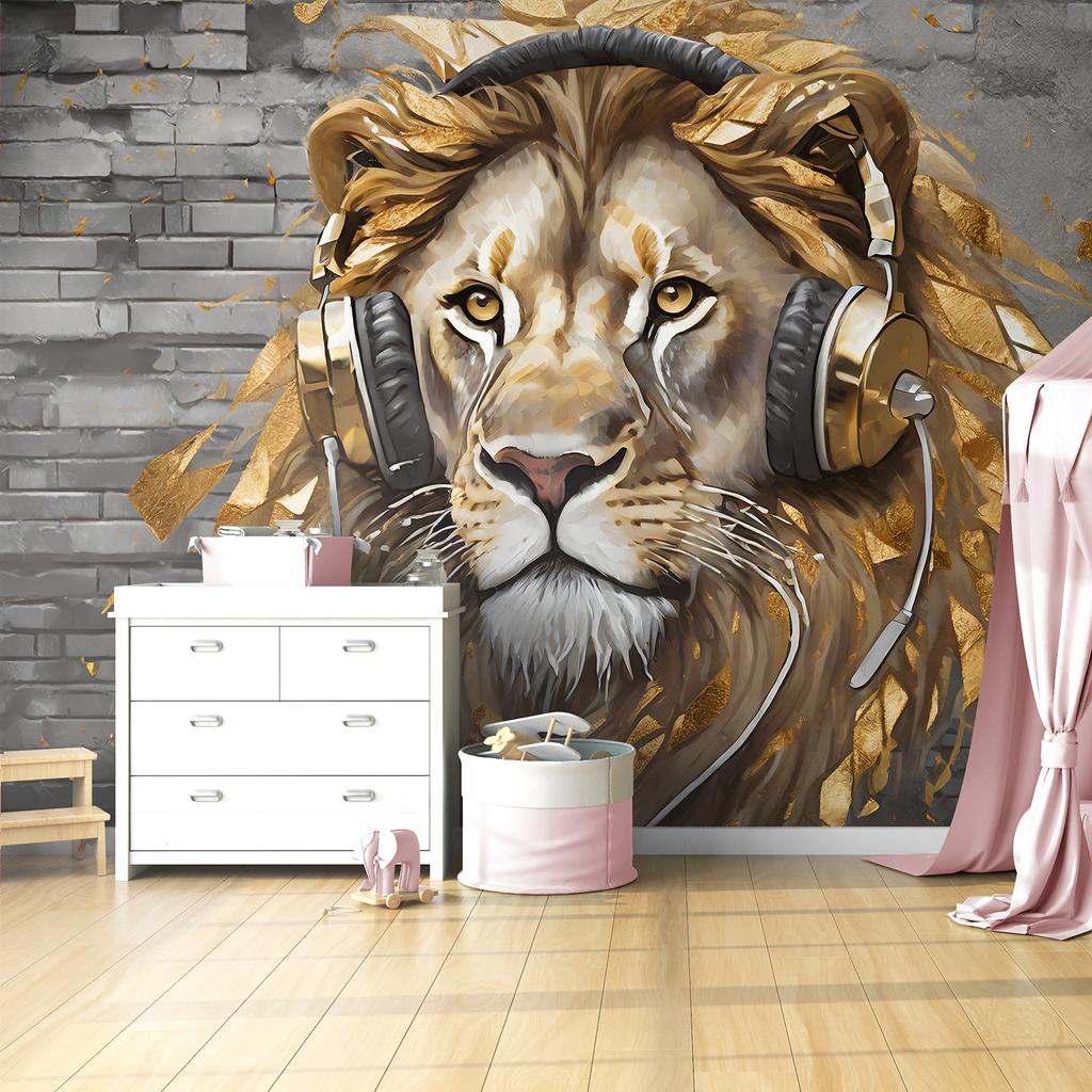 Wallpaper Lion Pop Art Music