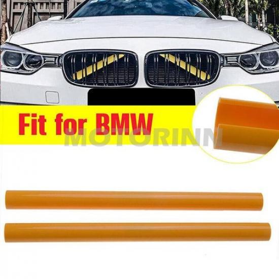 Front Grille Trim Strips Cover Yellow Fits BMW F10 F06 F12 F39 F48 5 6 7 series