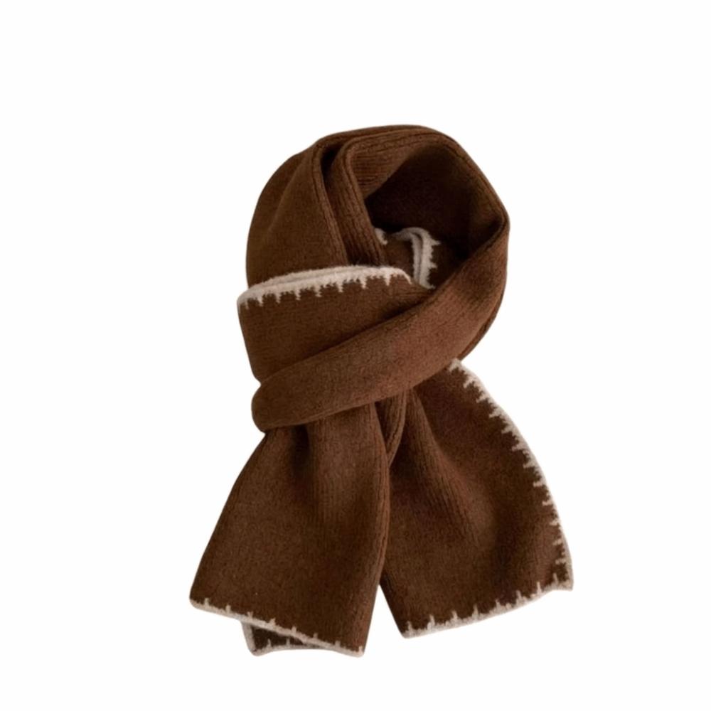Thicken Knitted Scarfs Large Plush Neckerchief Bandana Winter Scarf Women