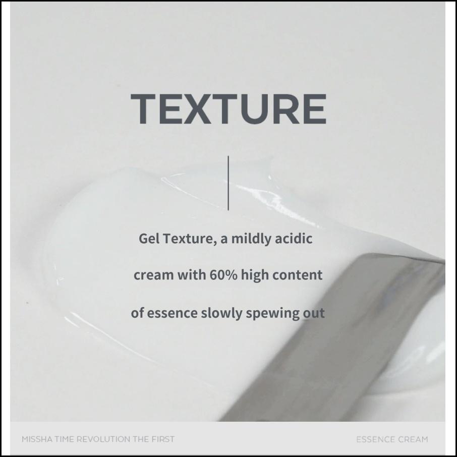 MISSHA Time Revolution The First Essence Cream 50ml Hydrating Brightening Moisturizer for Glowing Skin